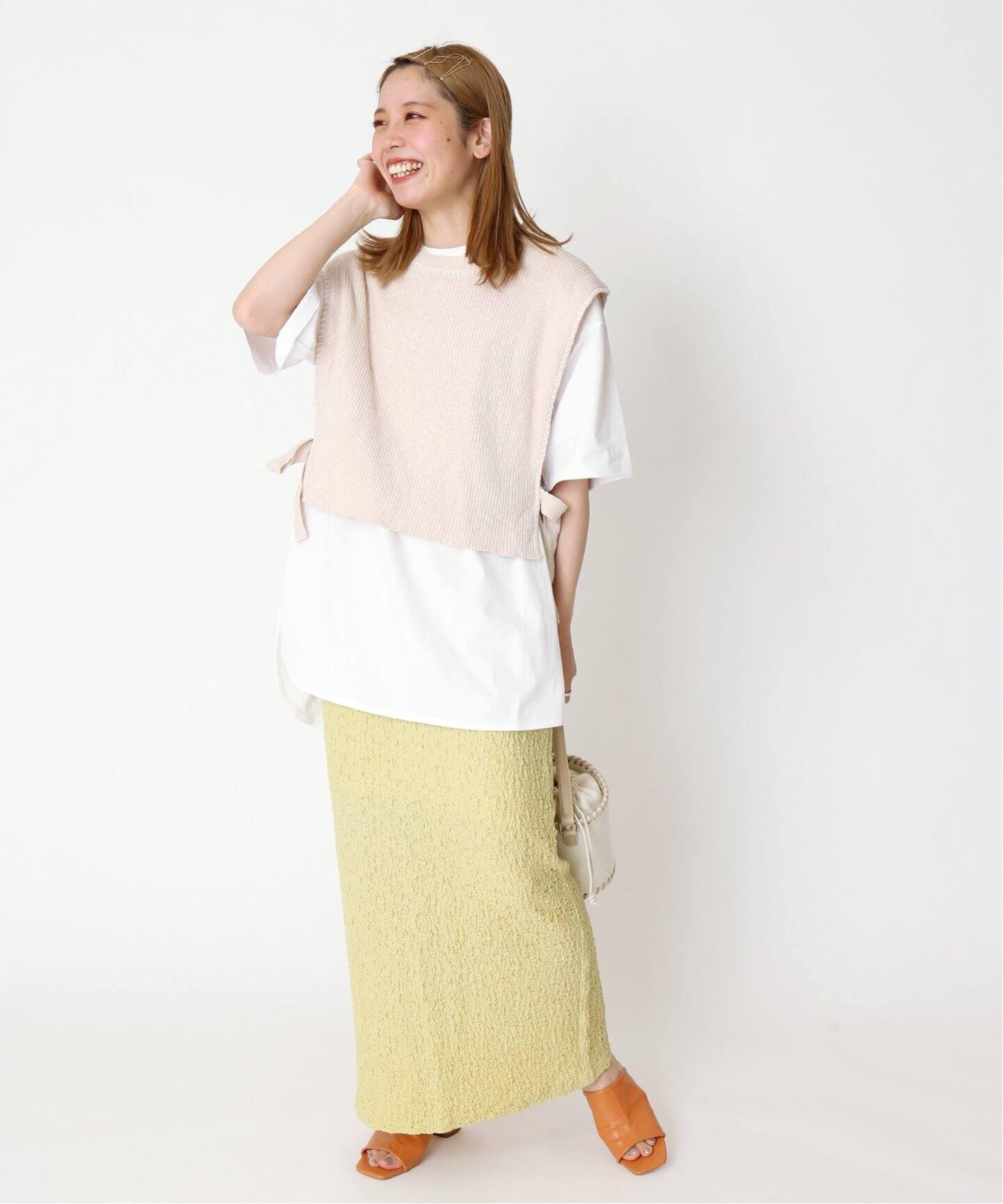 フクレシャーリングIラインスカート◇|B.C STOCK(ベーセーストック フクレシャーリングIラインスカート◇|B.C STOCK(ベーセーストック