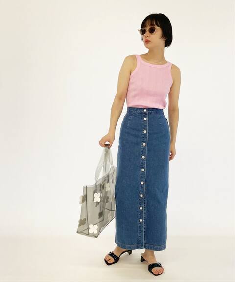 フロントボタン デニムスカート Edit For Lulu エディット フォー ルル 公式のファッション通販 Baycrew S Store
