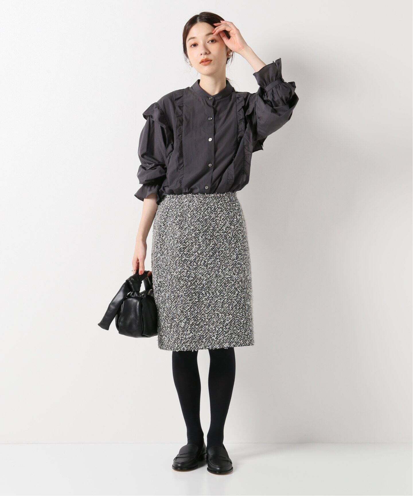 maison LINTON Tweed ミニスカート（ミニスカート）｜IENA（イエナ）の  