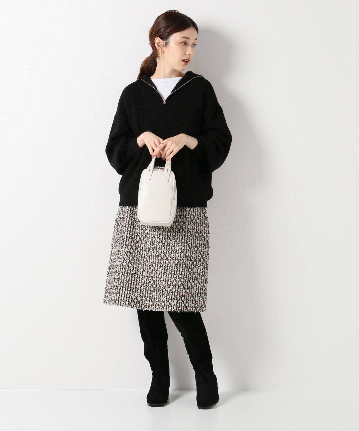 maison LINTON Tweed ミニスカート（ミニスカート）｜IENA（イエナ）の  