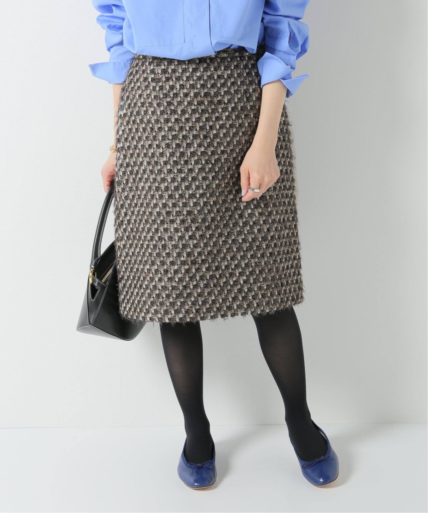 maison LINTON Tweed ミニスカート（ミニスカート）｜IENA（イエナ）の  
