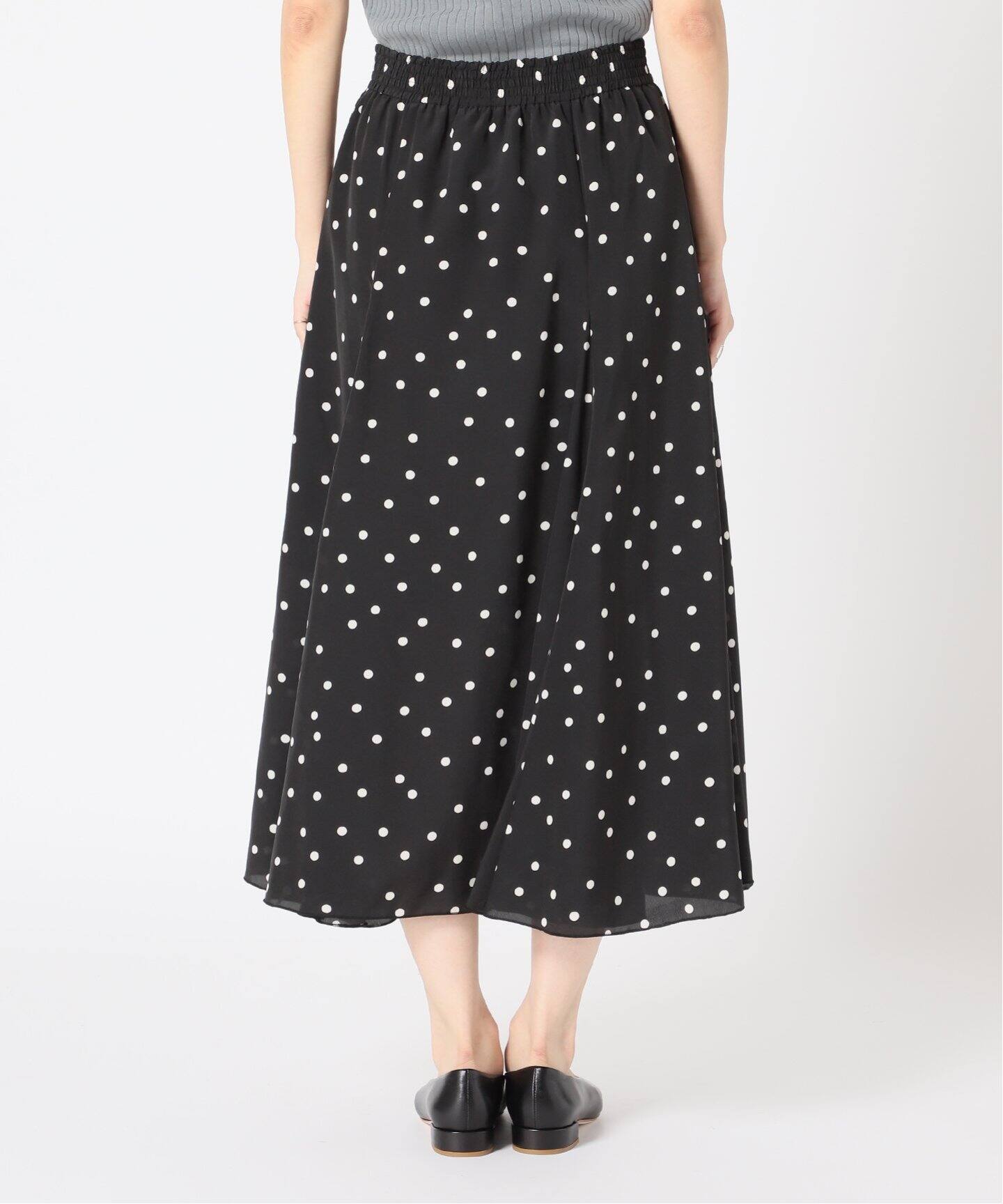 ドットパネルフレアスカート◇（ロング・マキシ丈スカート）｜IENA  