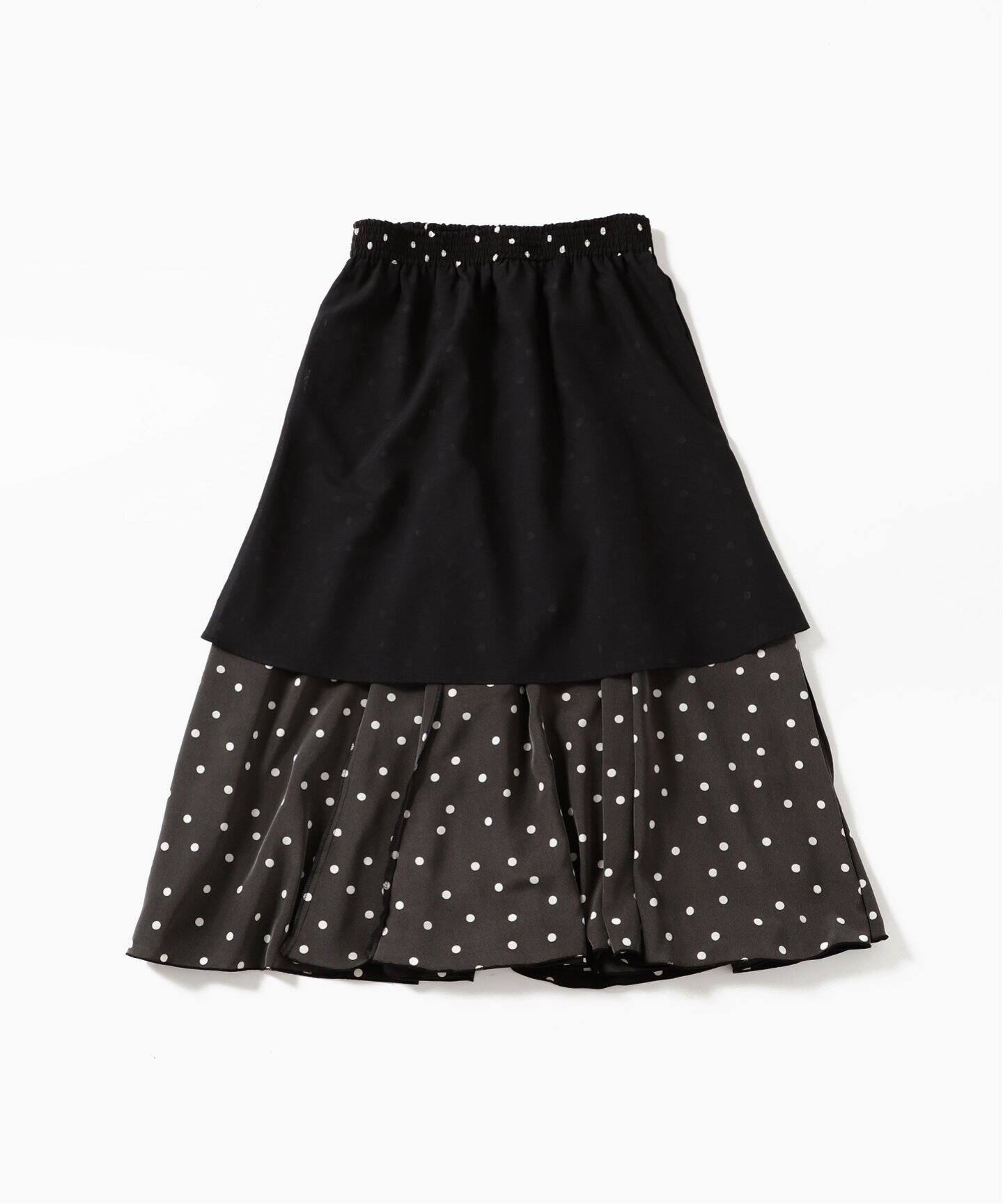 ドットパネルフレアスカート◇（ロング・マキシ丈スカート）｜IENA  