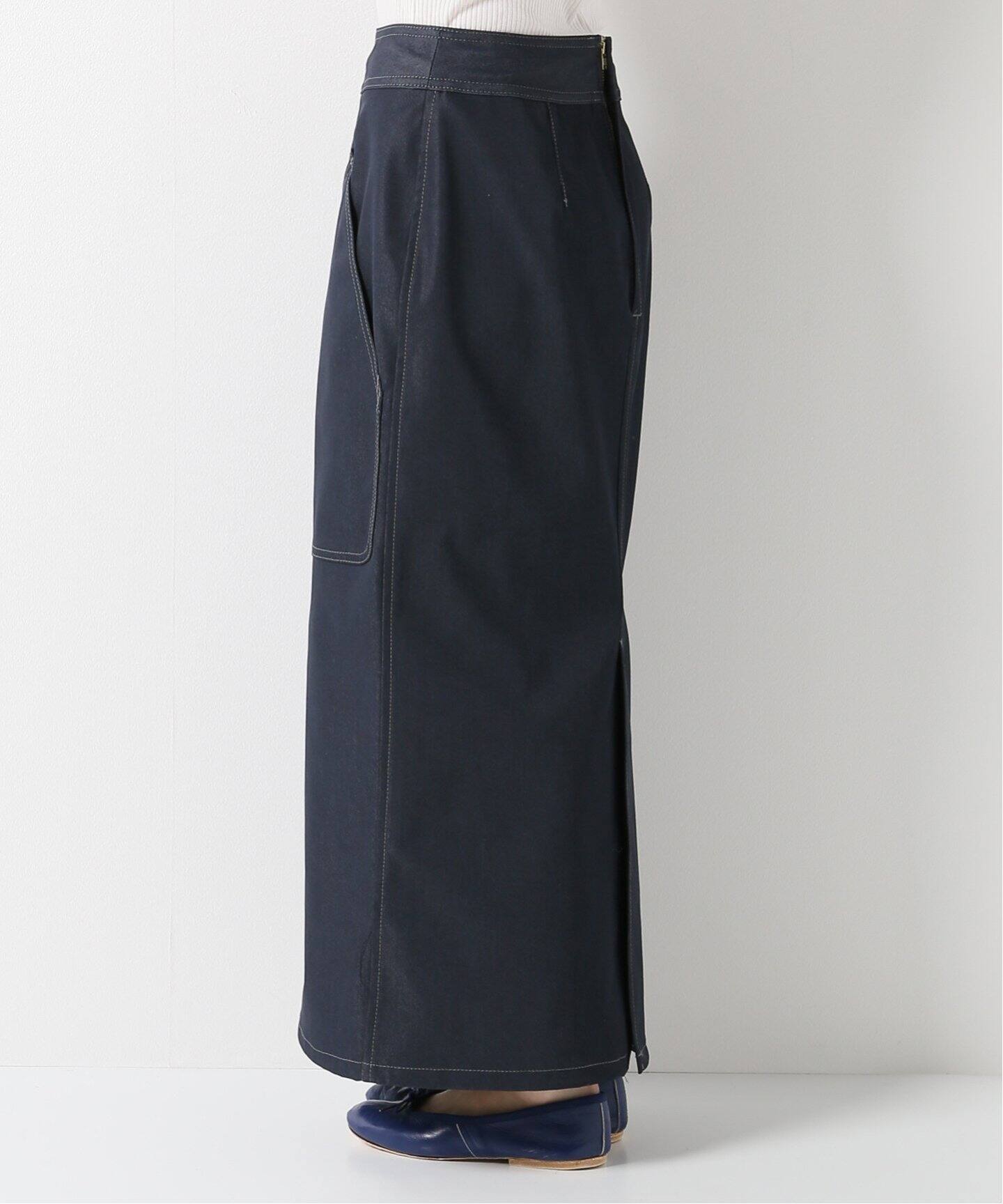 IENA イエナ Reactive Dye デニムエコポリタイトスカート