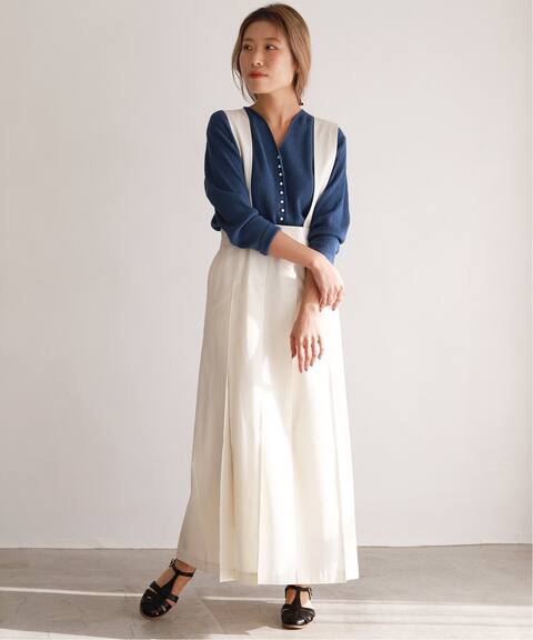 タックプリーツ ジャンパースカート Slobe Iena スローブ イエナ 公式のファッション通販 Baycrew S Store タックプリーツ ジャンパースカート Slobe Iena スローブ イエナ 公式のファッション通販 Baycrew S Store