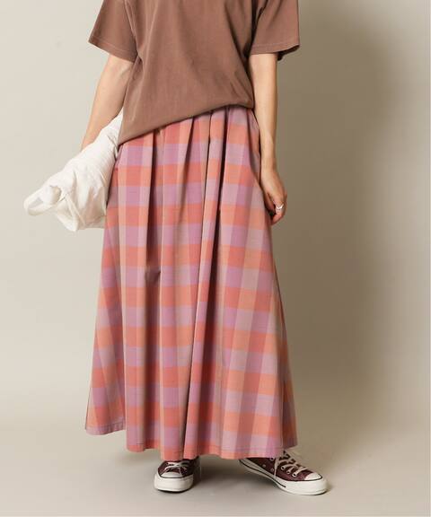 追加 ギンガムチェックタフタランダムタックスカート Slobe Iena スローブ イエナ 公式のファッション通販 Baycrew S Store