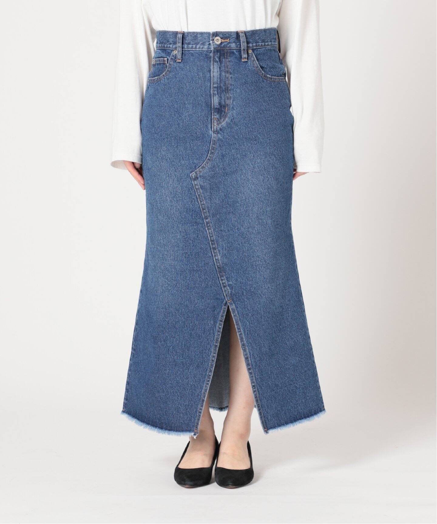 LE DENIM リメイク風マーメイドスカート◇（ロング・マキシ丈スカート  