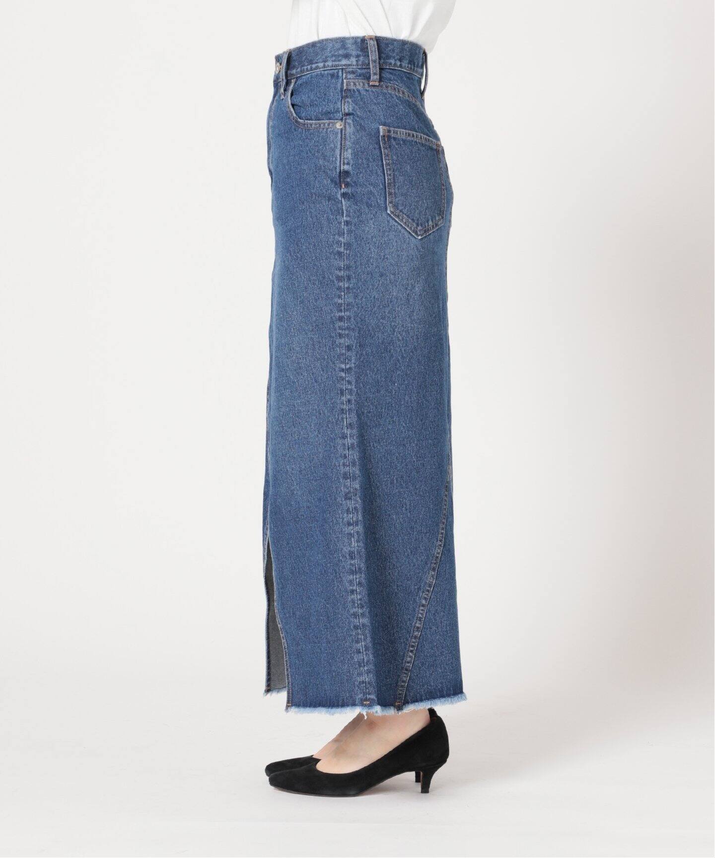 LE DENIM リメイク風マーメイドスカート◇（ロング・マキシ丈スカート 