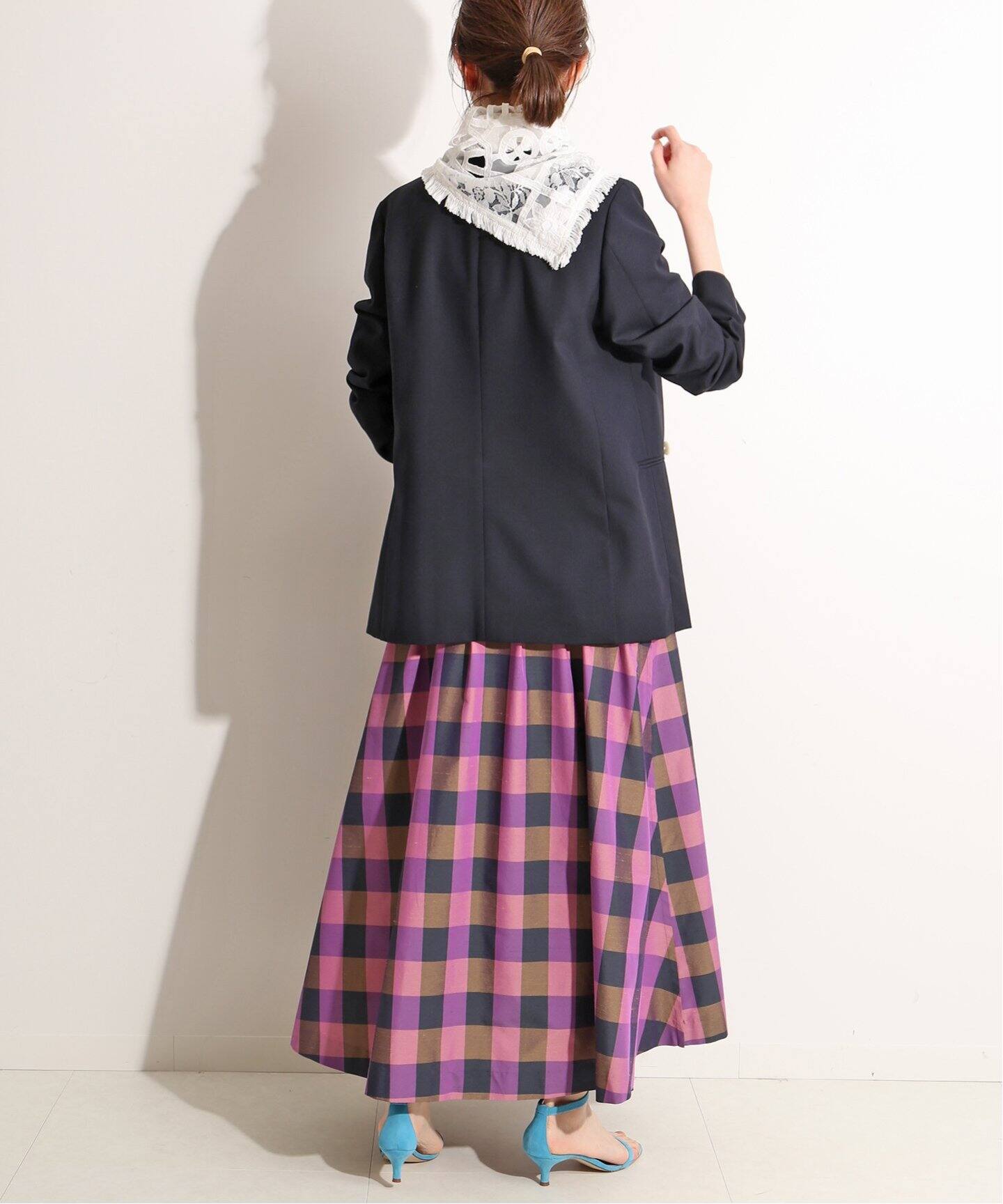 爆買い Iena タックスカート ブロックチェック Boucle La ロングスカート Guiacieneguilla Com