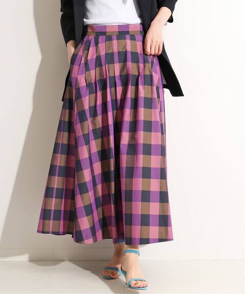追加 Iena La Boucle ブロックチェック タックスカート Iena イエナ 公式のファッション通販 Baycrew S Store