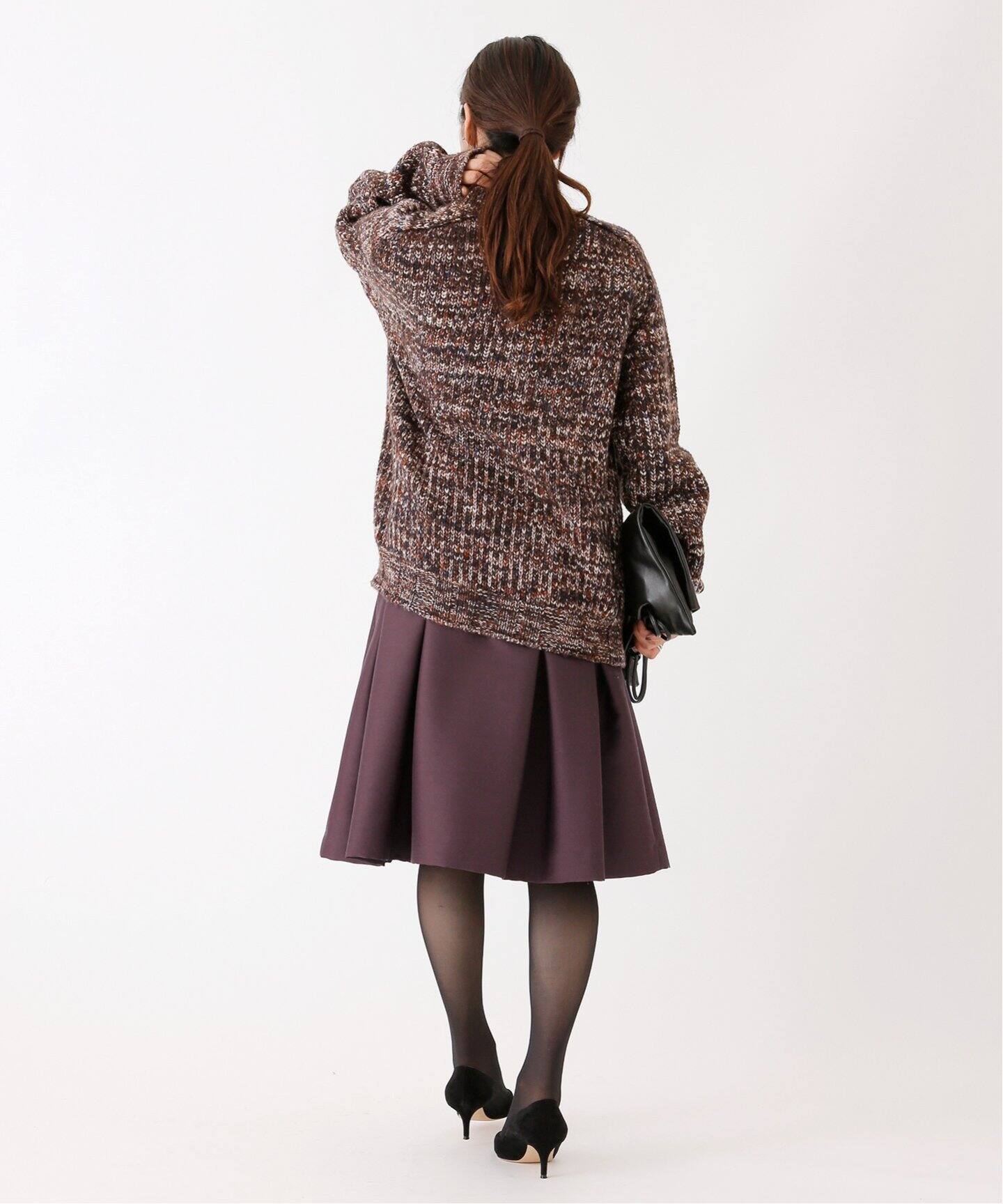 TW二重織 タックスカート◇（ひざ丈スカート）｜VERMEIL par