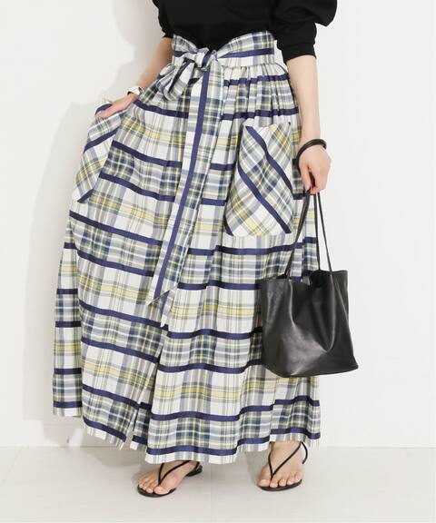 Martin Grant マーティングラント パッチポケットギャザースカート チェック Vermeil Par Iena ヴェルメイユ パー イエナ 公式のファッション通販 Baycrew S Store