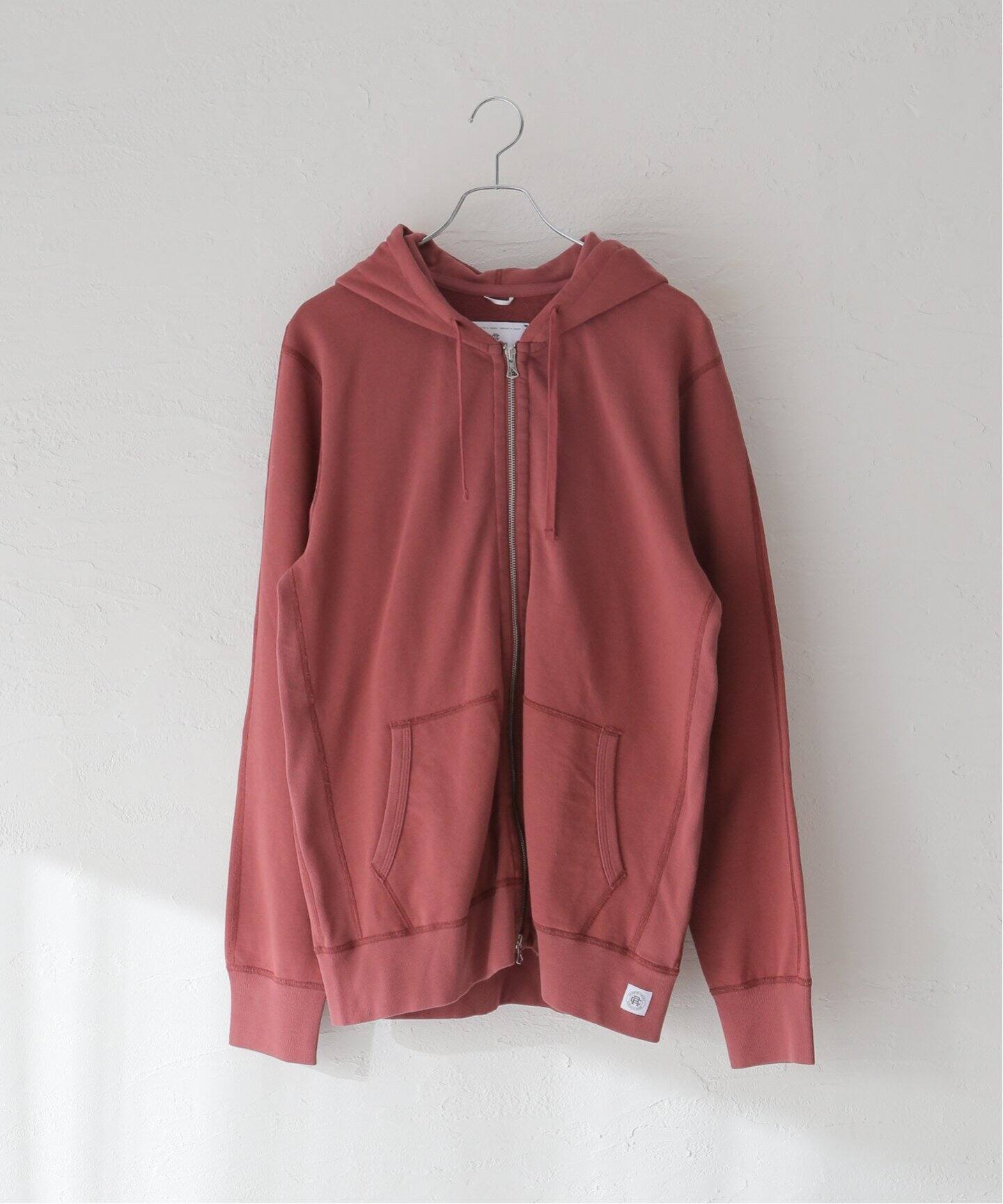 FULL ZIP HOODIE / フルジップフーディー： LIGHTWEIGHT TERRY（LWT 