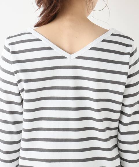 Le Minor ルミノア ベーシック Vネックボーダープルオーバー La Totalite ラ トータリテ 公式のファッション通販 Baycrew S Store