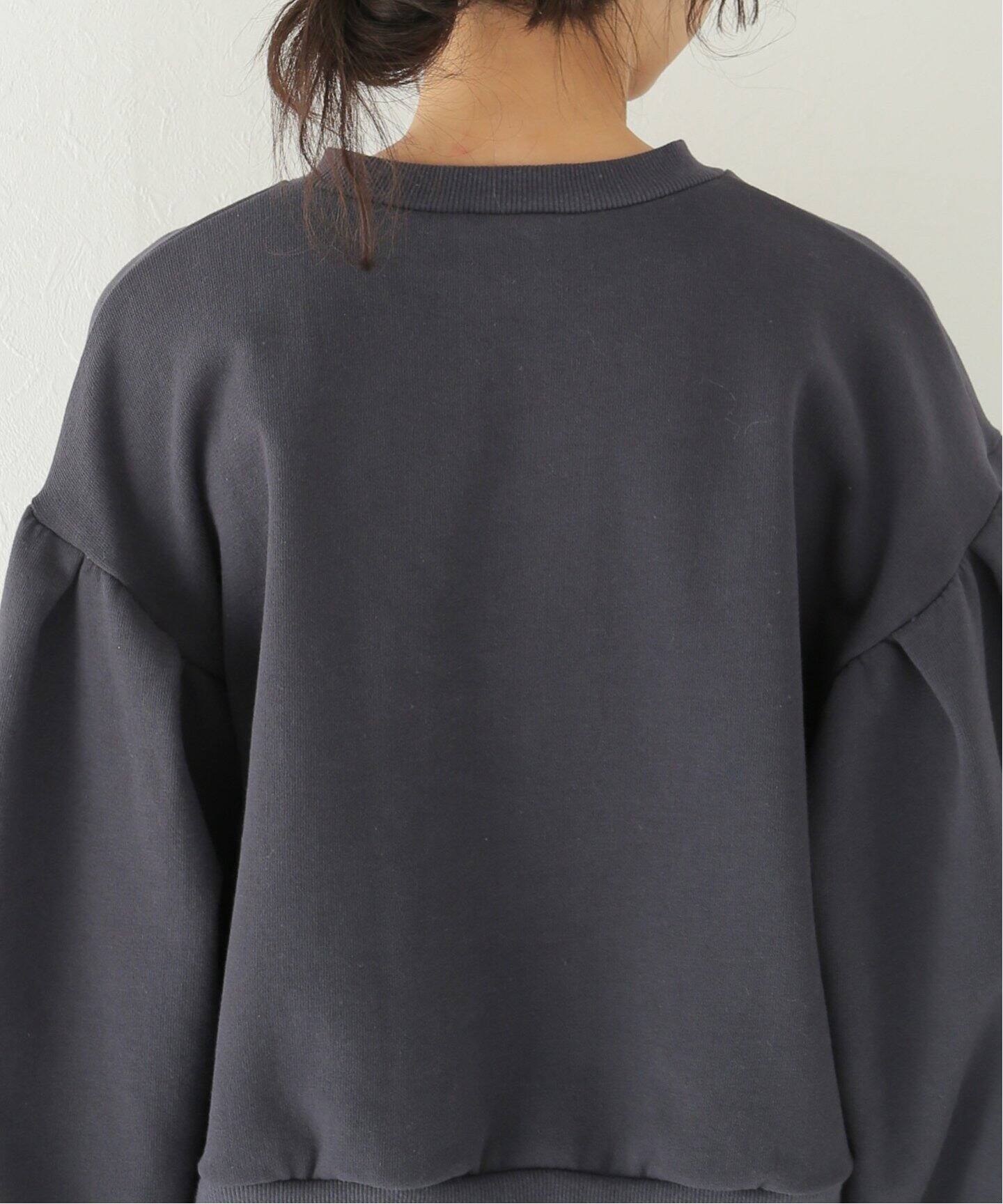 ストレッチ裏毛ボリュームスリーブプルオーバー（Tシャツ／カットソー  