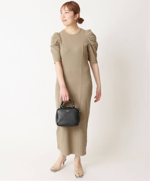 ギャザースリーブサーマルワンピース U By Spick Span ユーバイスピックアンドスパン 公式のファッション通販 Baycrew S Store