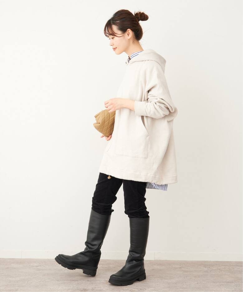 スウェットフードポンチョ◇（Tシャツ／カットソー）｜FRAMeWORK  
