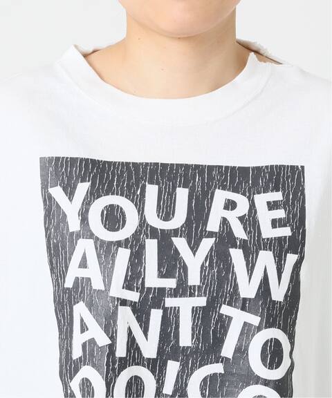 モノトーンダメージプリントtシャツ Framework フレームワーク 公式のファッション通販 Baycrew S Store