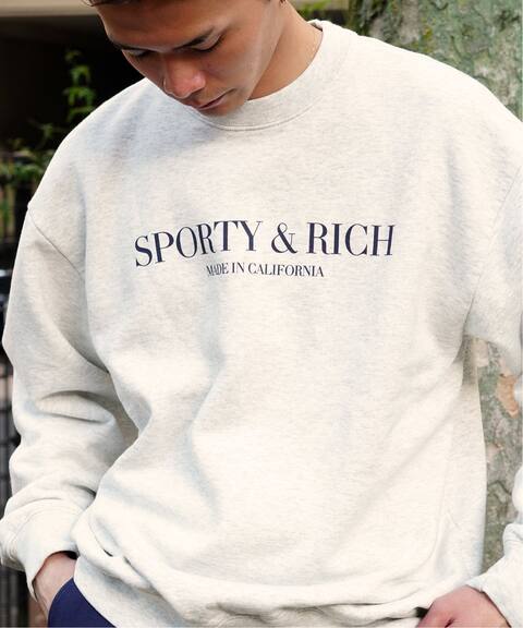 Sporty Rich スポーティアンドリッチ California Crewneck Pulp パルプ 公式のファッション通販 Baycrew S Store