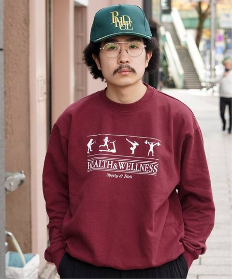 Sporty Rich スポーティアンドリッチ Healthwellness Crewneck Pulp パルプ 公式のファッション通販 Baycrew S Store