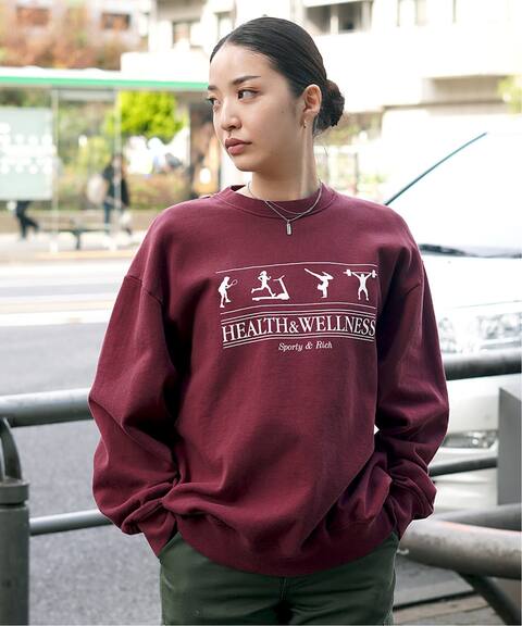 Sporty Rich スポーティアンドリッチ Healthwellness Crewneck Pulp パルプ 公式のファッション通販 Baycrew S Store