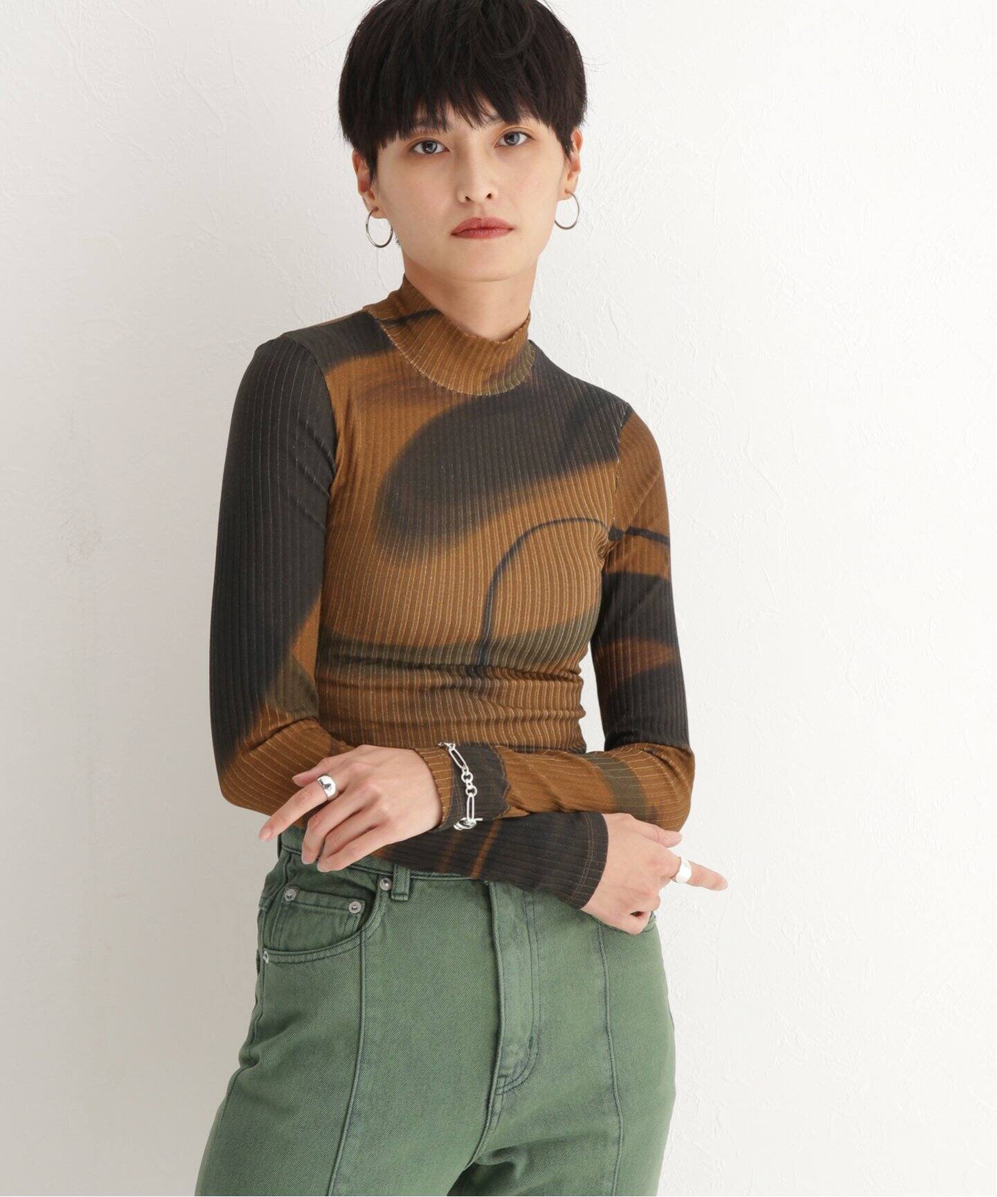 新作モデル paloma ブラウン カットソー mila wool - Tシャツ ...