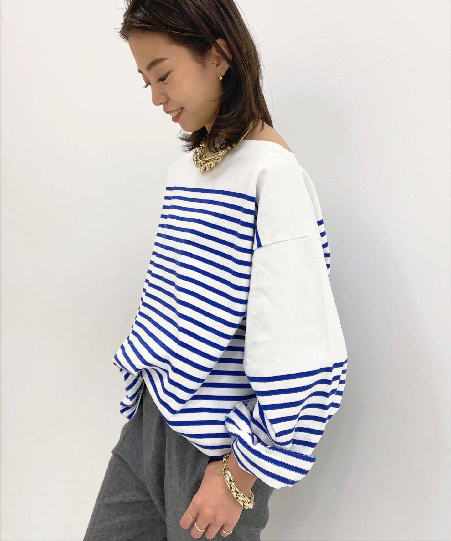 今季ブランド muse☆ドゥーズィエムクラス☆ボーダー☆ブラミンク 特価正規品 MUSE★ドゥーズィエムクラス★ボーダー★ブラミンク★ROKU★アンスクリア ニット/セーター