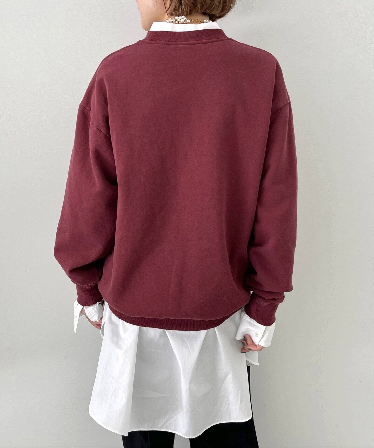 SPORTY&RICH/スポーティアンドリッチ】SERIF LOGO CREWNECK（パーカー 