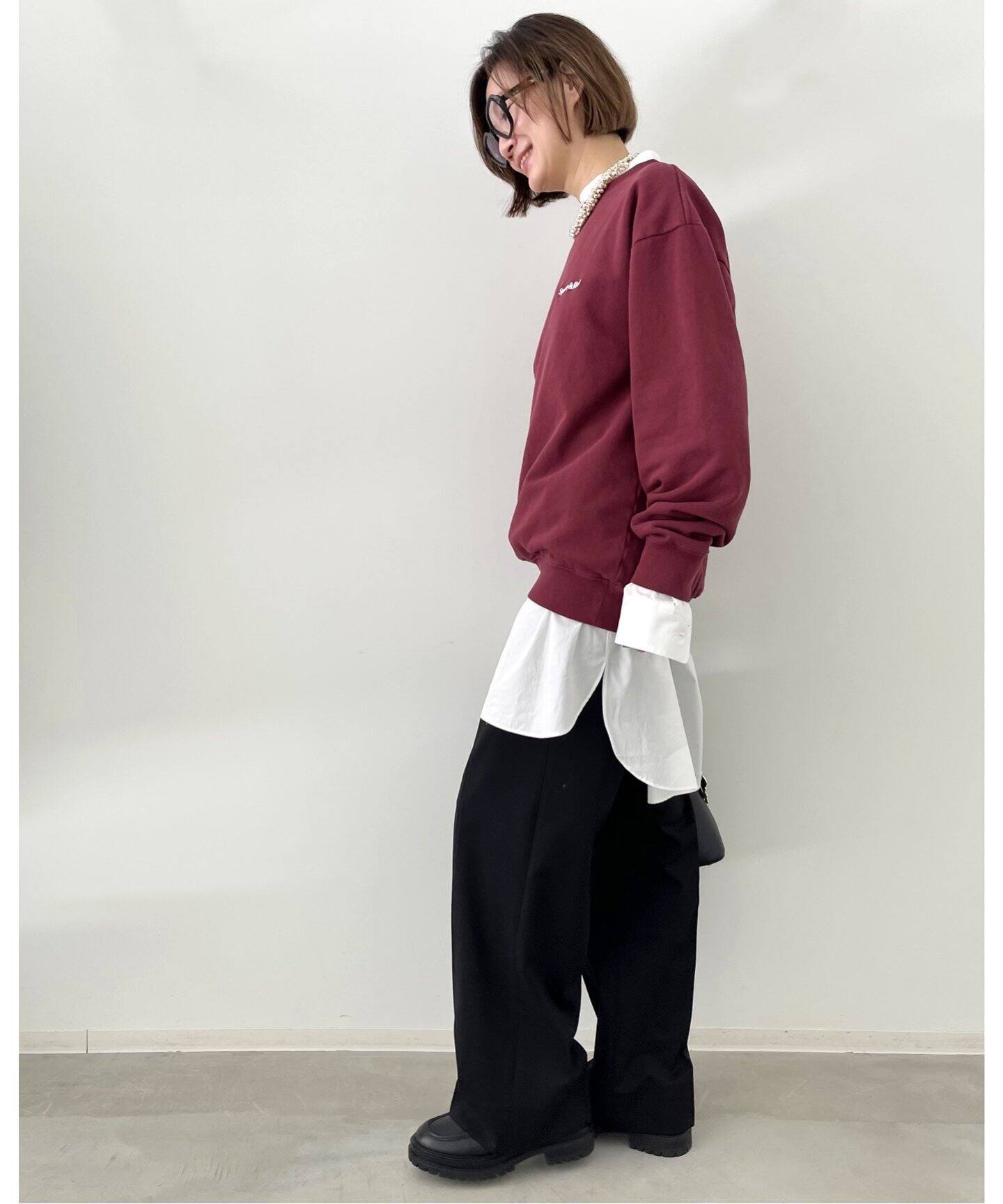 SPORTY&RICH/スポーティアンドリッチ】SERIF LOGO CREWNECK（パーカー 