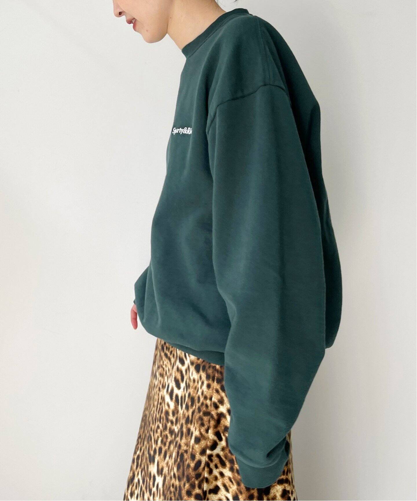 SPORTY&RICH/スポーティアンドリッチ】SERIF LOGO CREWNECK（パーカー 