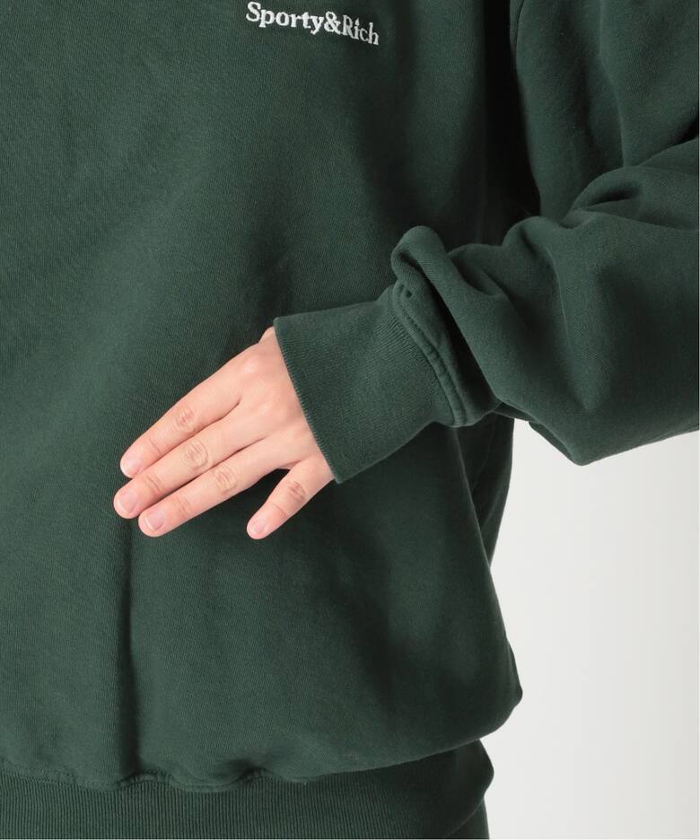 SPORTY&RICH/スポーティアンドリッチ】SERIF LOGO CREWNECK（パーカー 
