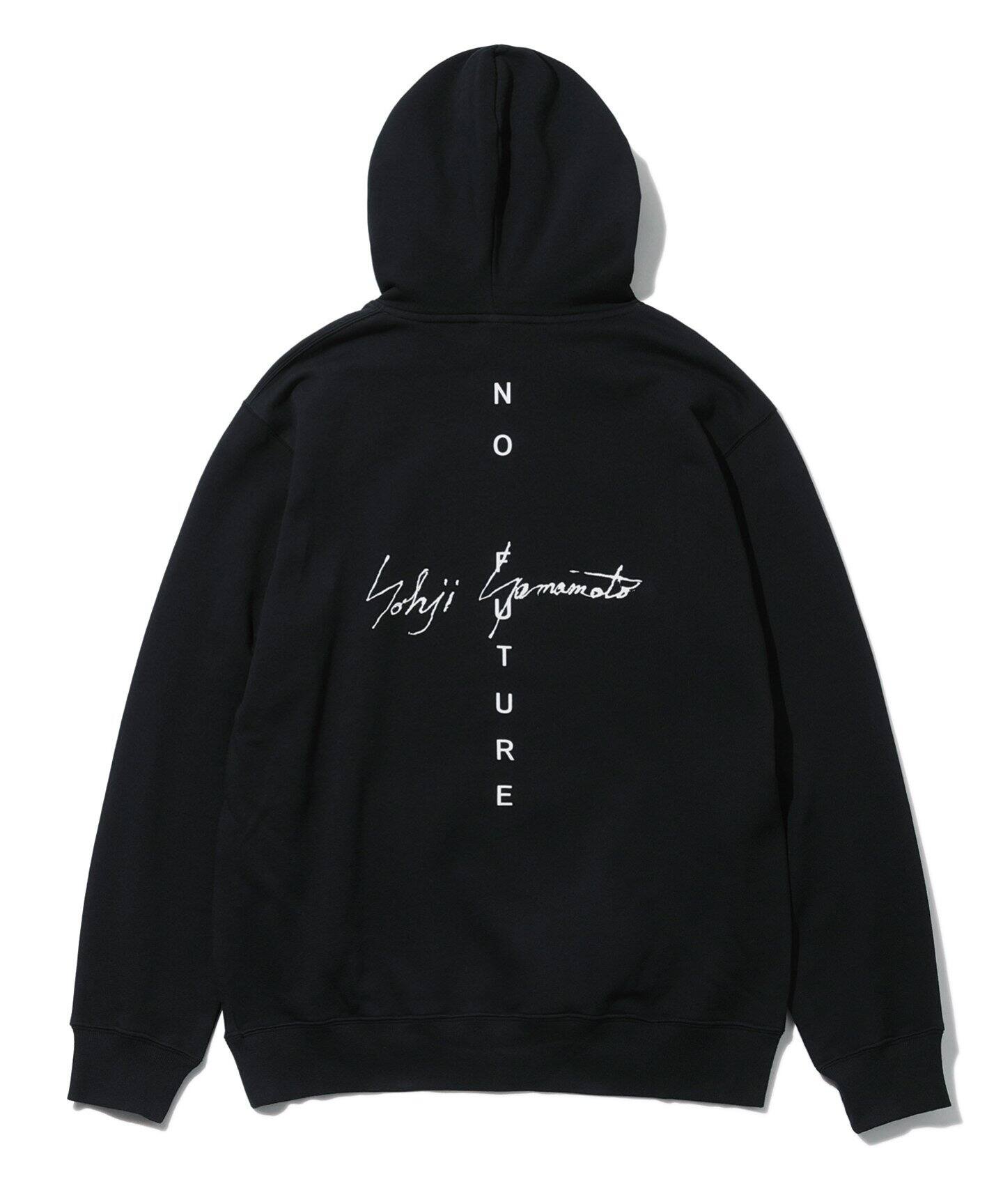 YOHJI YAMAMOTO × NEW ERA】NO FUTURE 裏毛 プルオーバーフーディー  