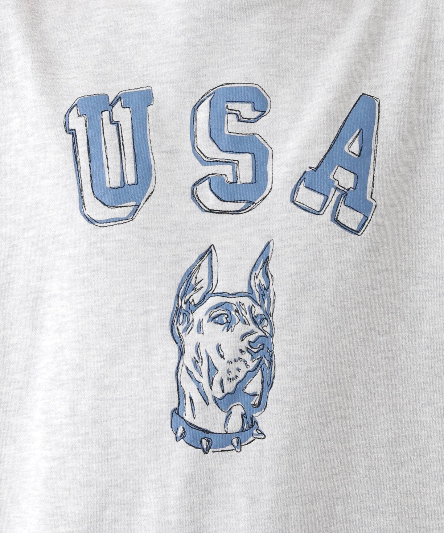 オーバーサイズ DOG プリントスウェット（Tシャツ／カットソー