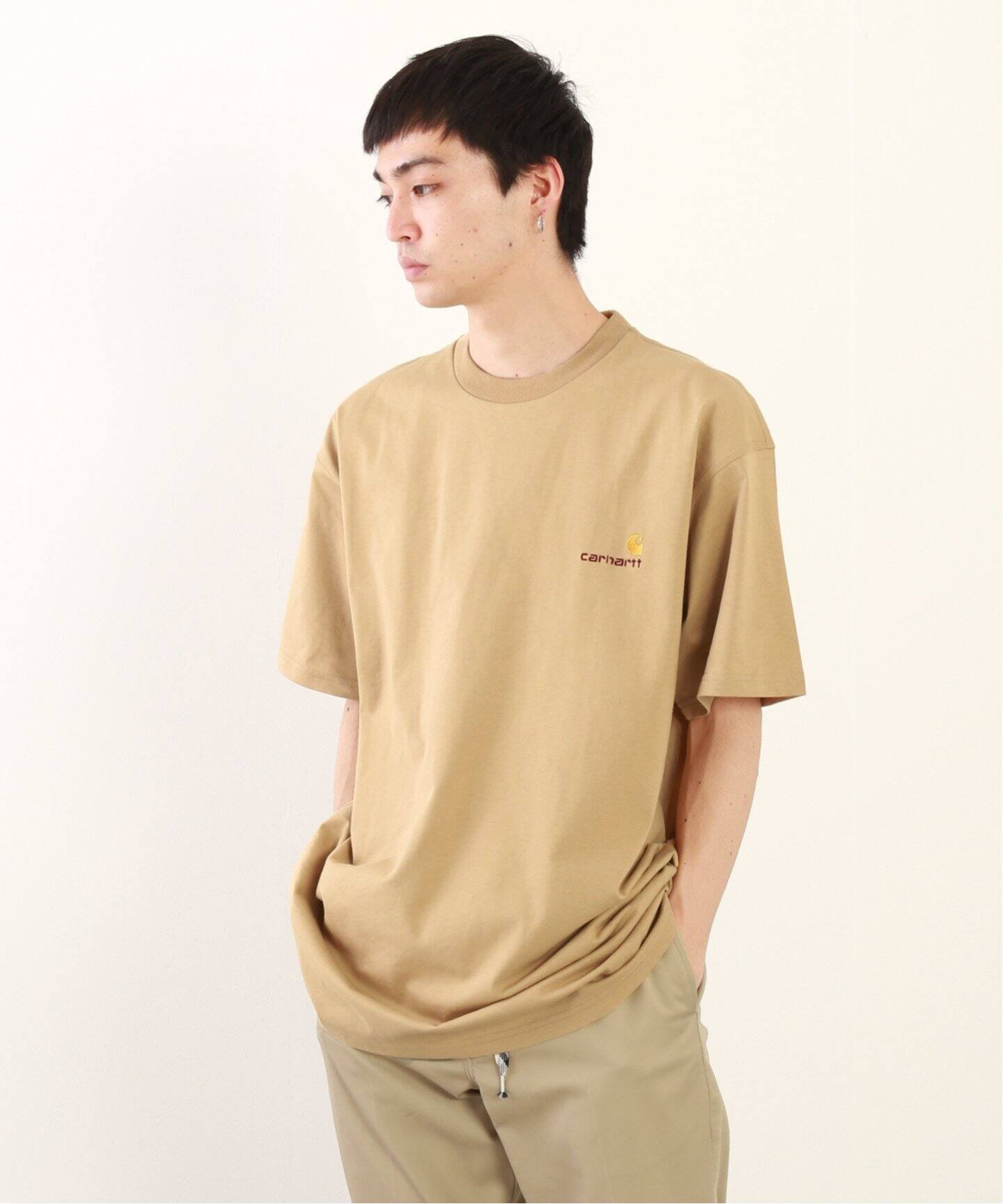 CARHARTT/ カーハート】 S/S AMERICAN SCRIPT ロゴ刺繍 Tシャツ CARHARTT/ カーハート】 S/S AMERICAN SCRIPT ロゴ刺繍 Tシャツ