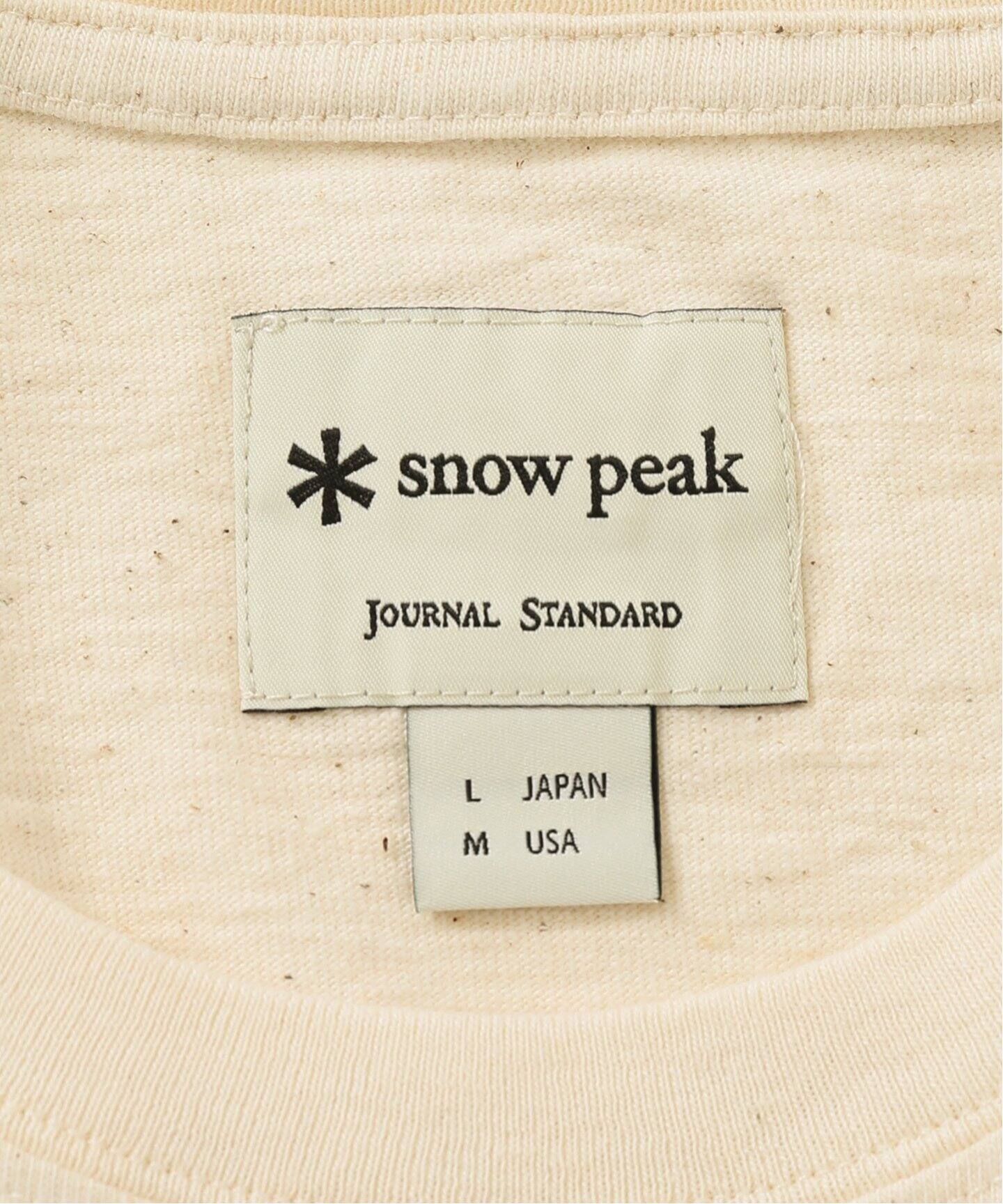 Snow Peak×JORNAL STANDARD】 別注 リサイクルコットン ロゴ Tシャツ 