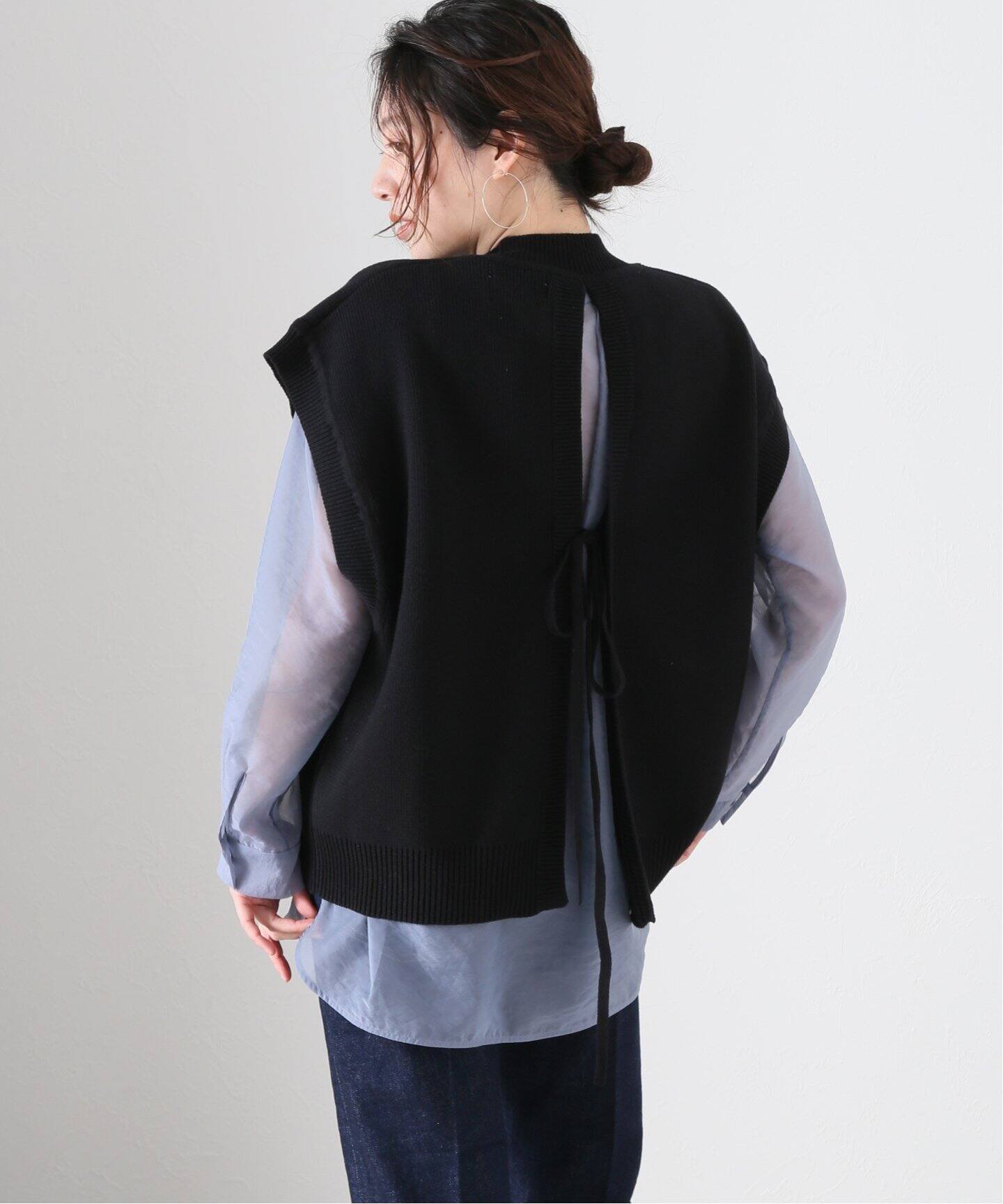 CLANE/クラネ】 BACK SLIT KNIT VEST|BOICE FROM BAYCREW'S(ボイス