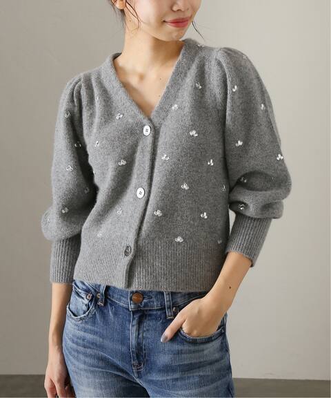 ビジューvネックカーディガン La Totalite ラ トータリテ 公式のファッション通販 Baycrew S Store