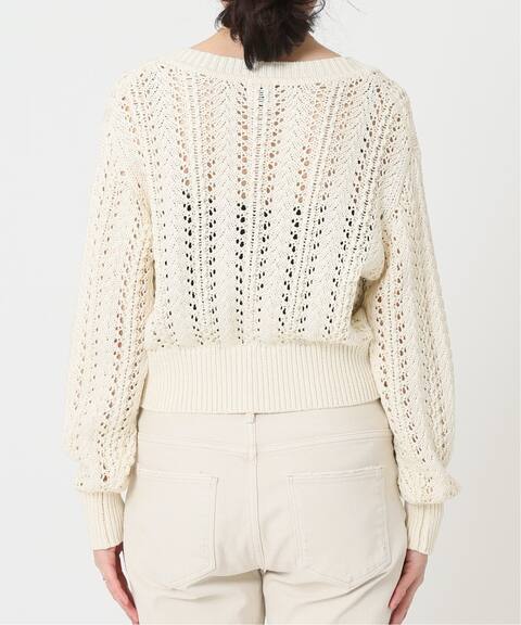 ケーブルメッシュvカーディガン spick and span スピック スパン 公式のファッション通販 21080200405010 baycrew s store