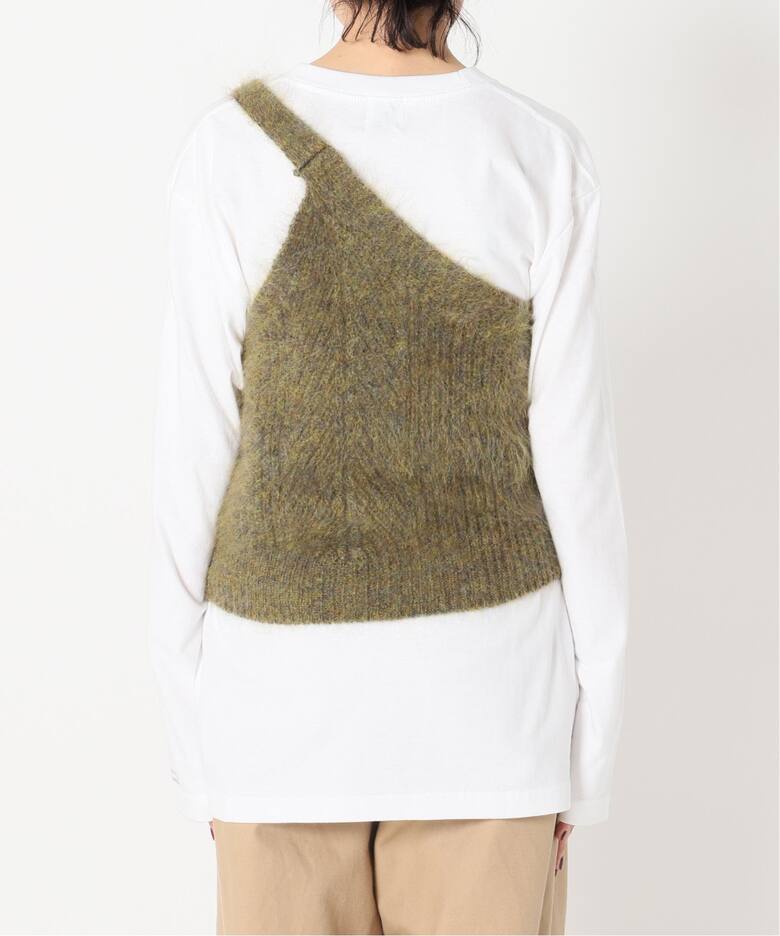 enrica】KID MOHAIRMIX+SHAGGY ワンショルダーベスト◇（ベスト  