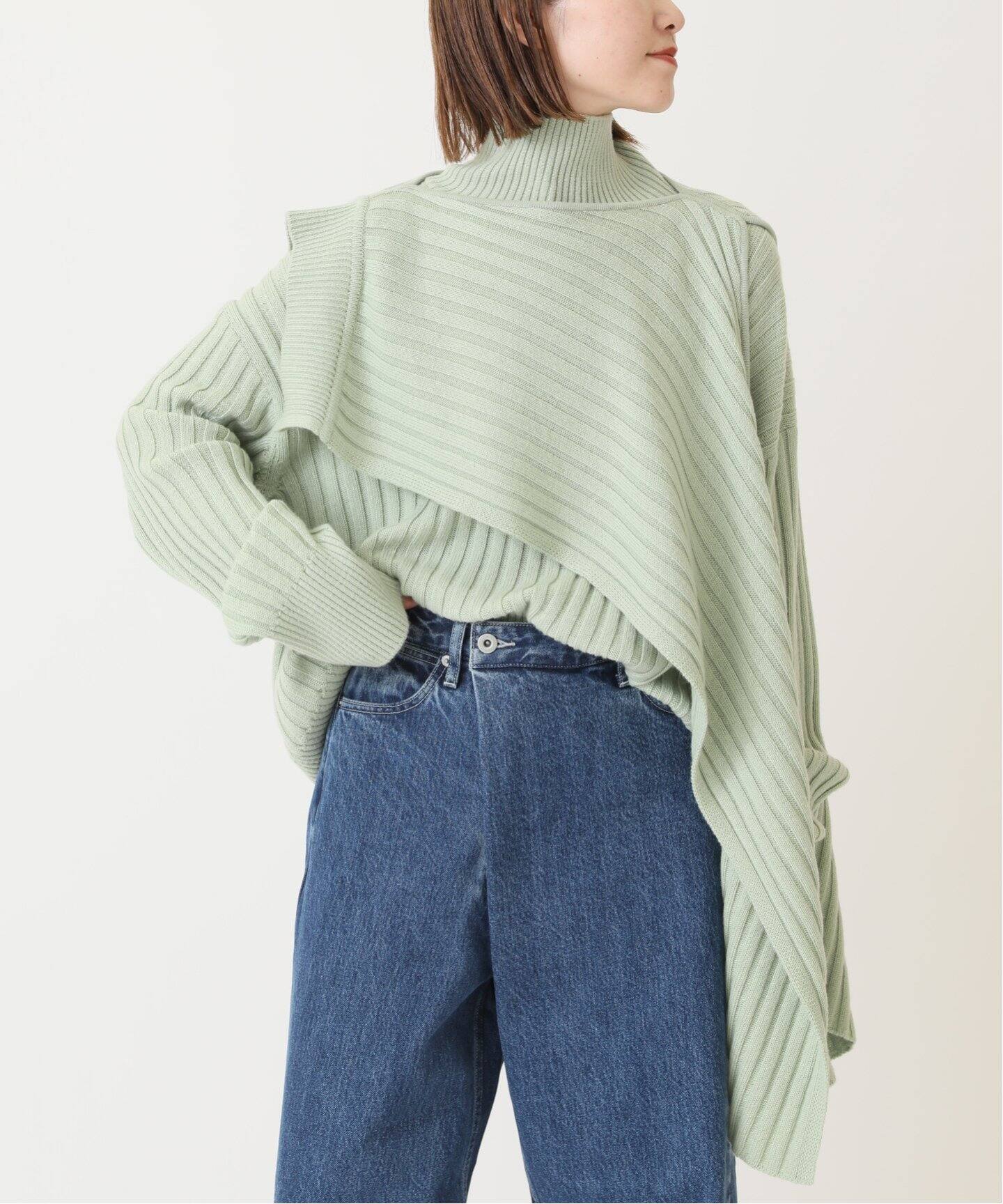 LE 17 SEPTEMBRE】 RIBBED KNIT MUFFLER マフラー◇（マフラー 