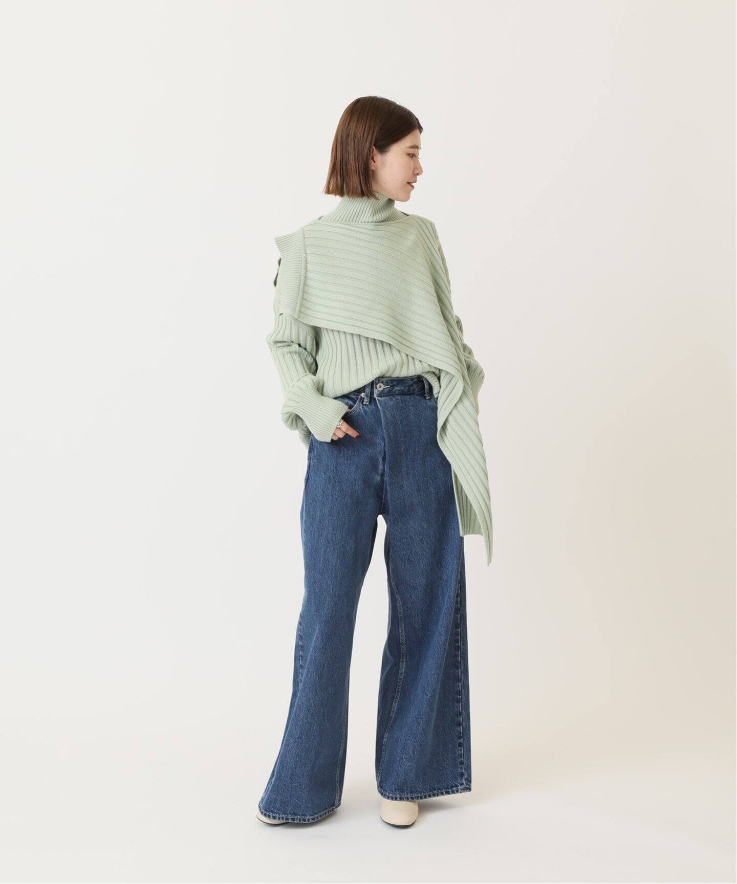LE 17 SEPTEMBRE】 RIBBED KNIT MUFFLER マフラー◇（マフラー 