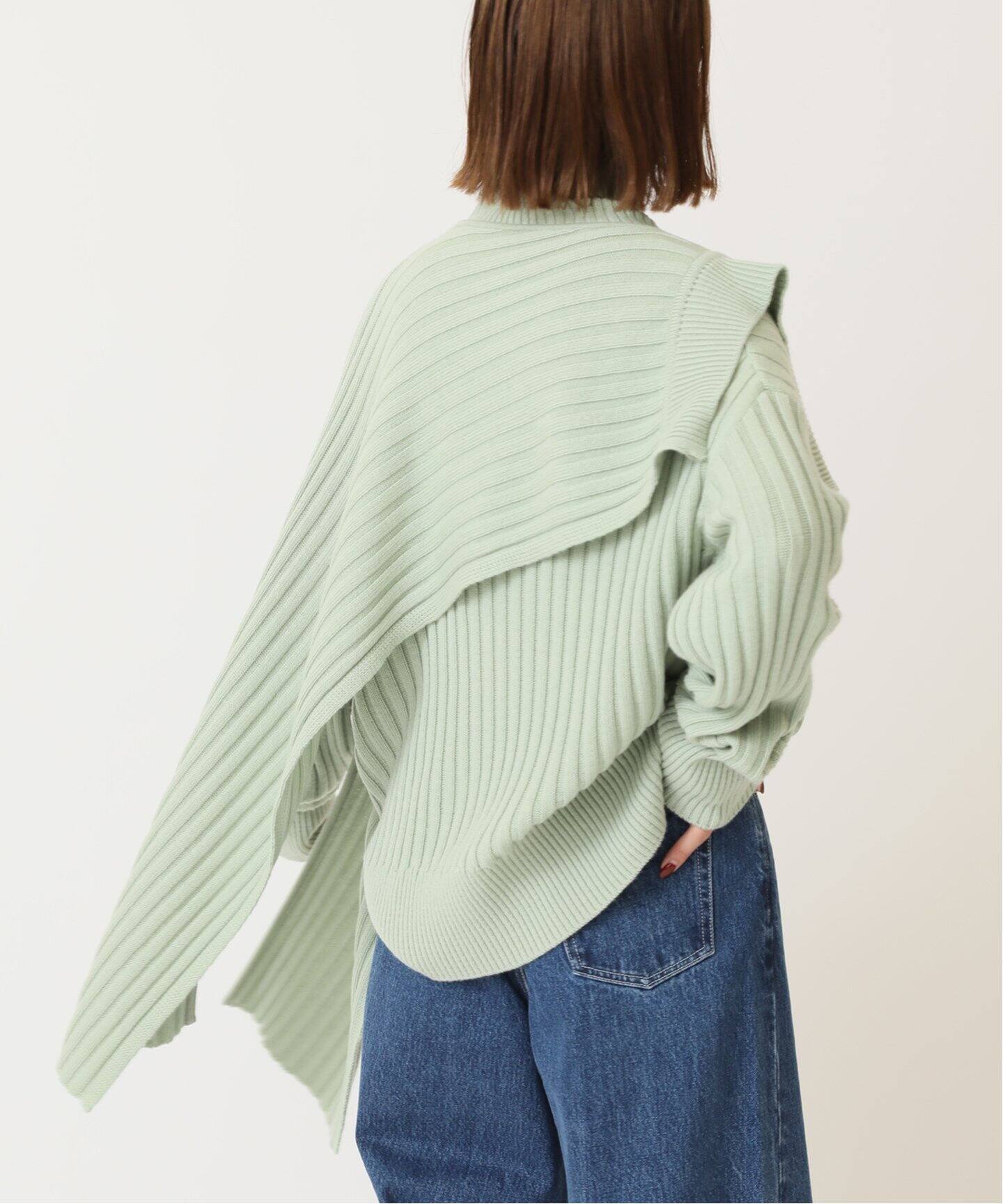 LE 17 SEPTEMBRE】 RIBBED KNIT MUFFLER マフラー◇（マフラー  