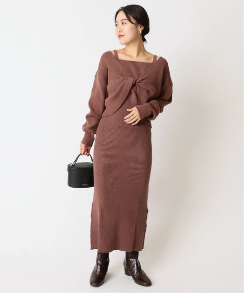 追加 リブプルオーバーワンピースセットアップ2 U By Spick Span ユーバイスピックアンドスパン 公式のファッション通販 Baycrew S Store