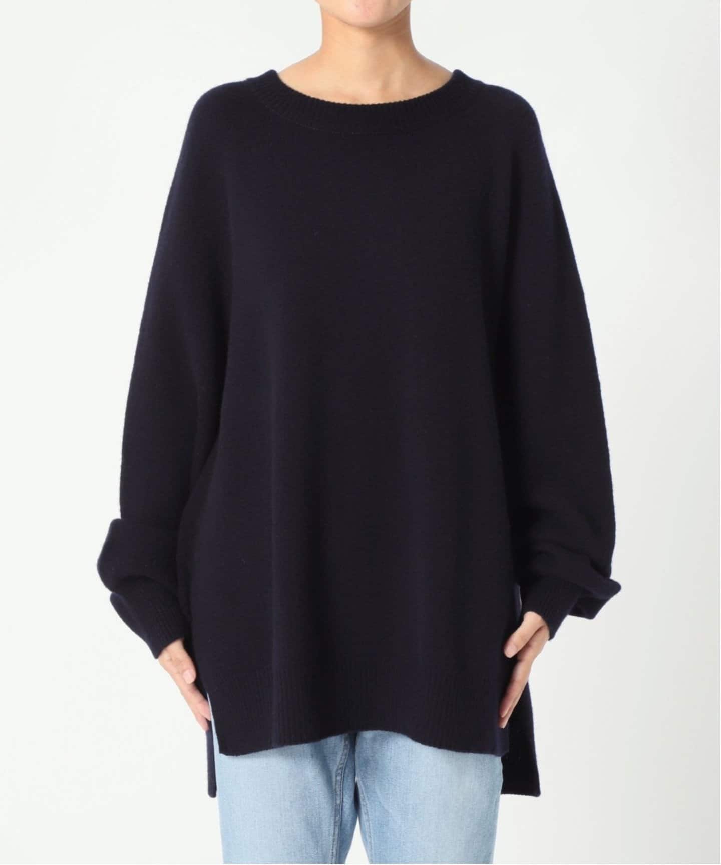 ラグランスリーブワイドプルオーバー4◇（ニット／セーター