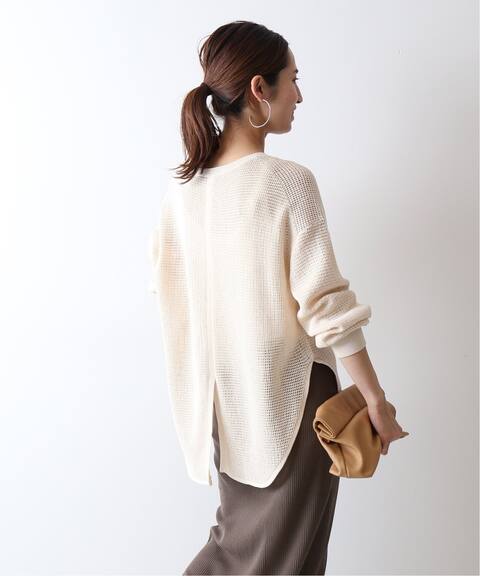 12gメッシュ柄バックスリットニット framework フレームワーク 公式のファッション通販 21080220508010 baycrew s store