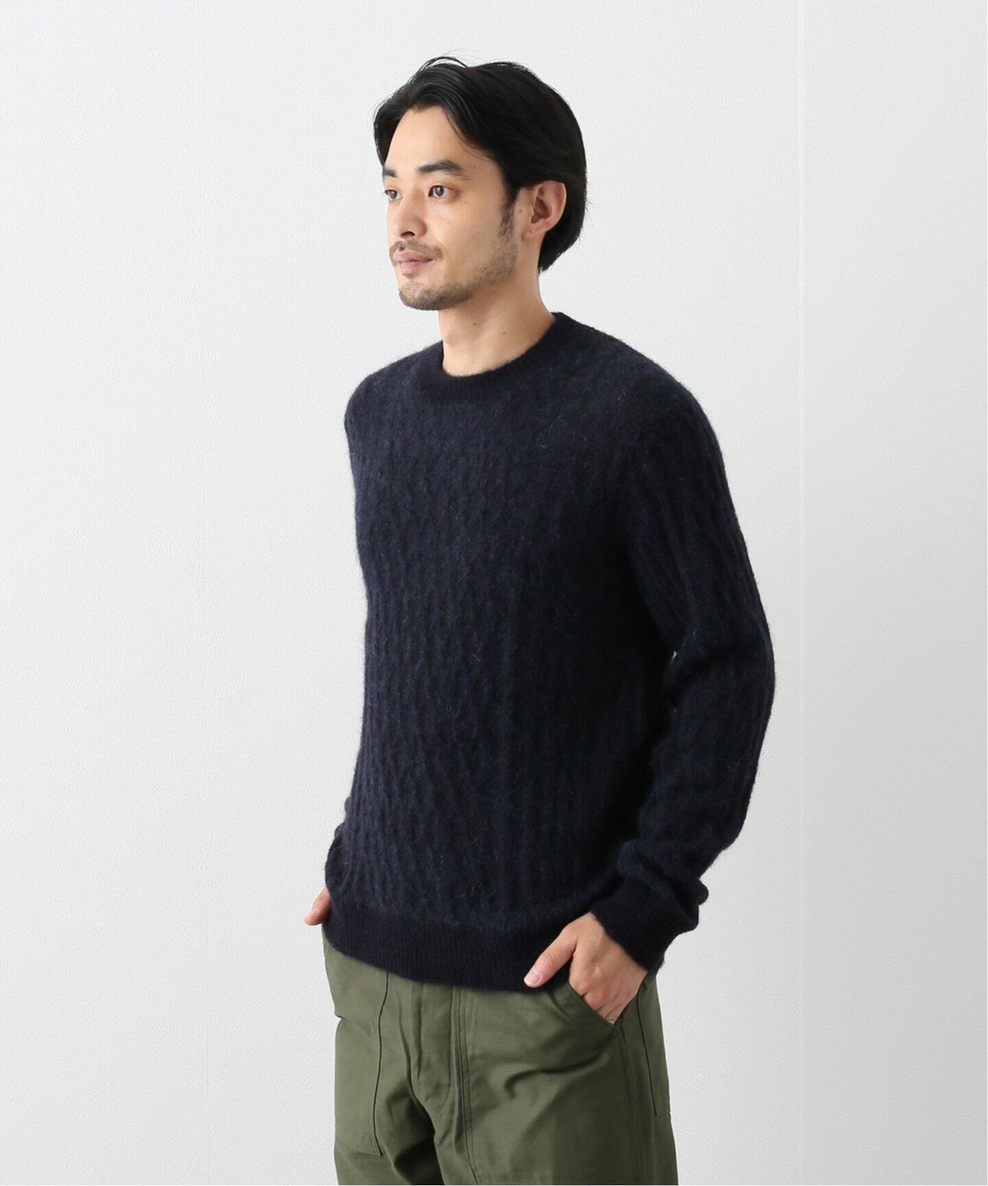 Drumohr / ドルモア】 MIXウールケーブルニット（ニット／セーター  