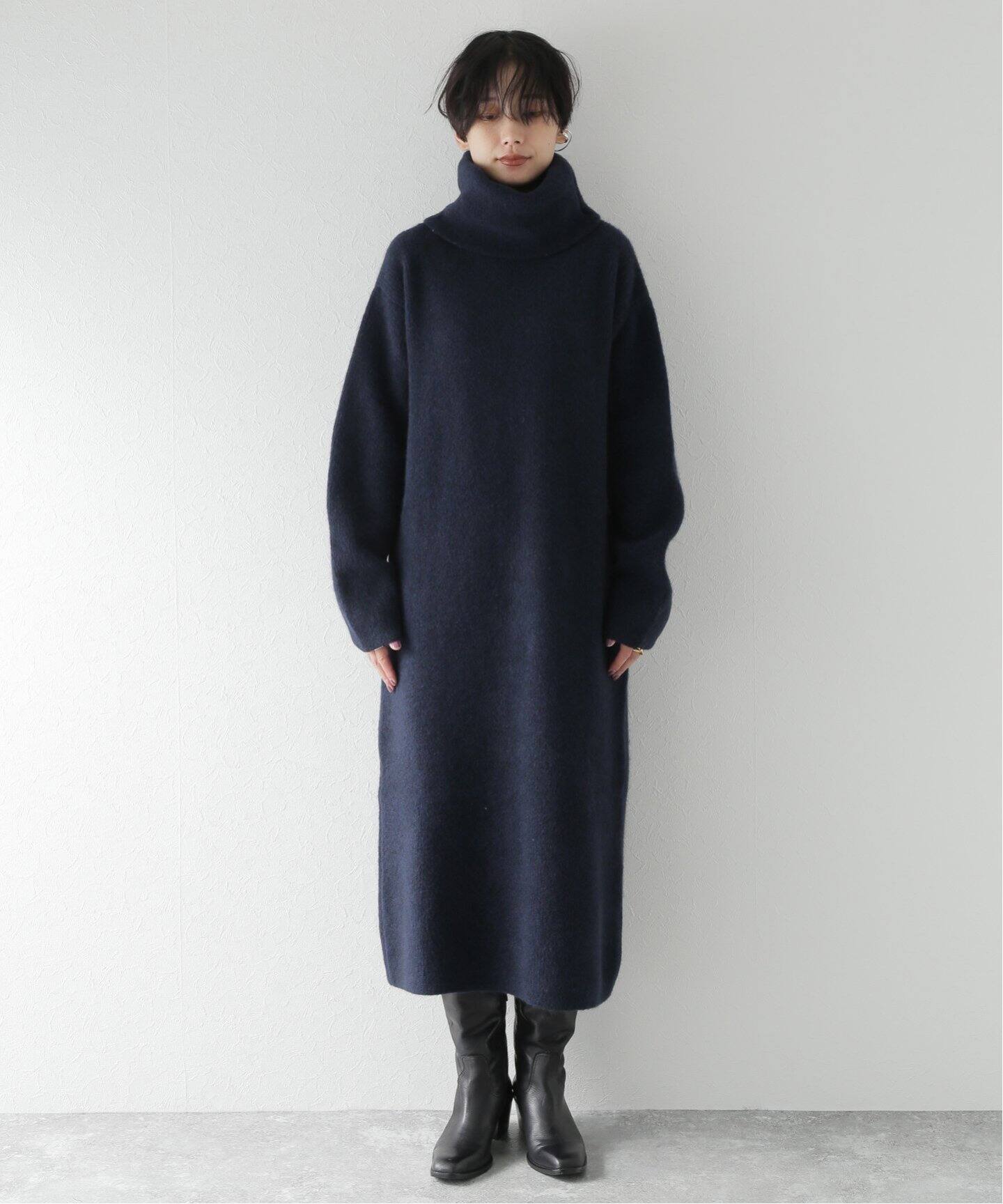 新版 Boboutic ボブティック C7114 ニットワンピースコート ロングワンピース マキシワンピース