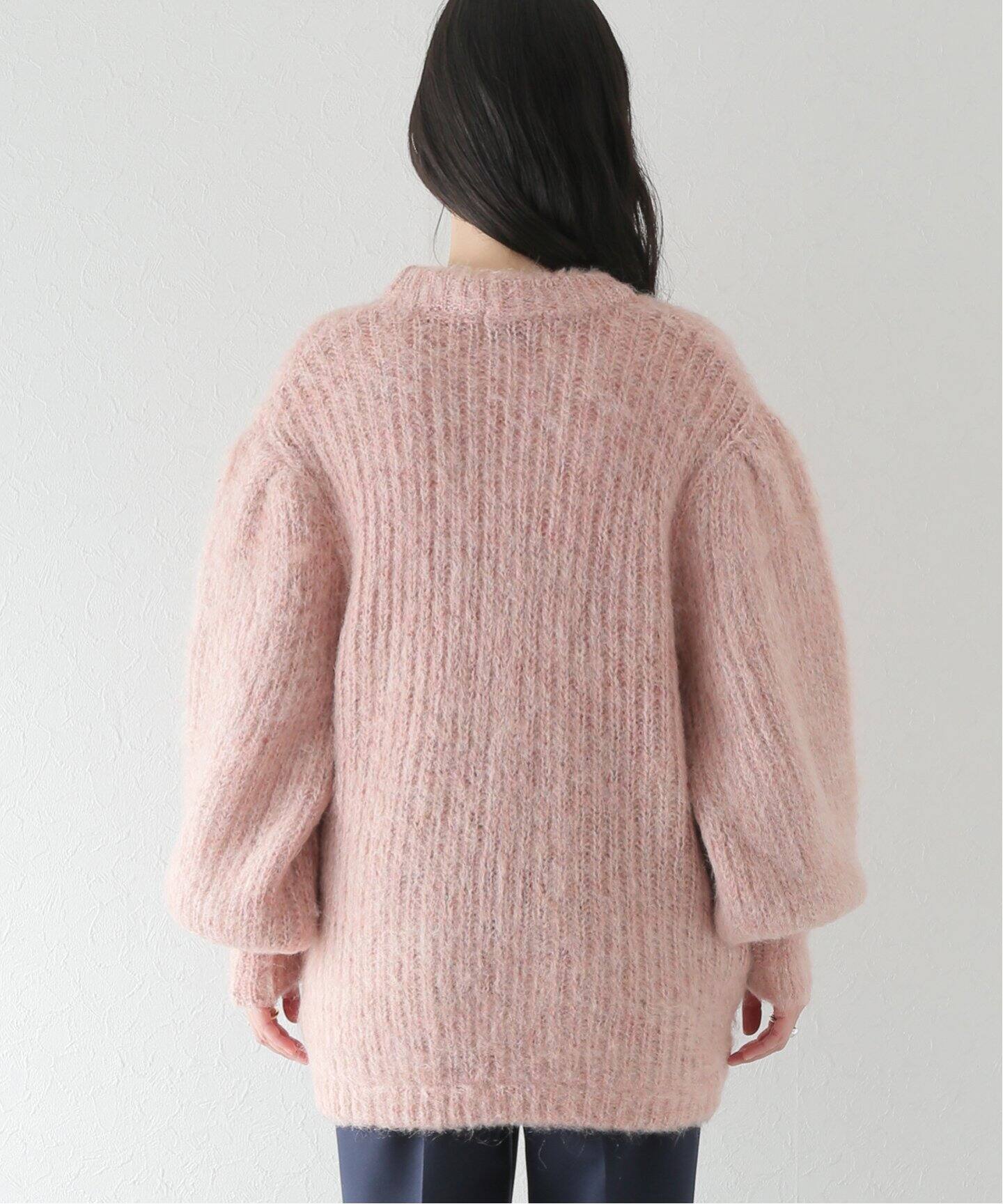 贈る結婚祝い COLOR MOHAIR SHAGGY CARDIGAN❤︎ピンク - カーディガン アウトレット限定 COLOR MOHAIR SHAGGY CARDIGAN❤︎ネイビーサイズ1 カーディガン/ボレロ
