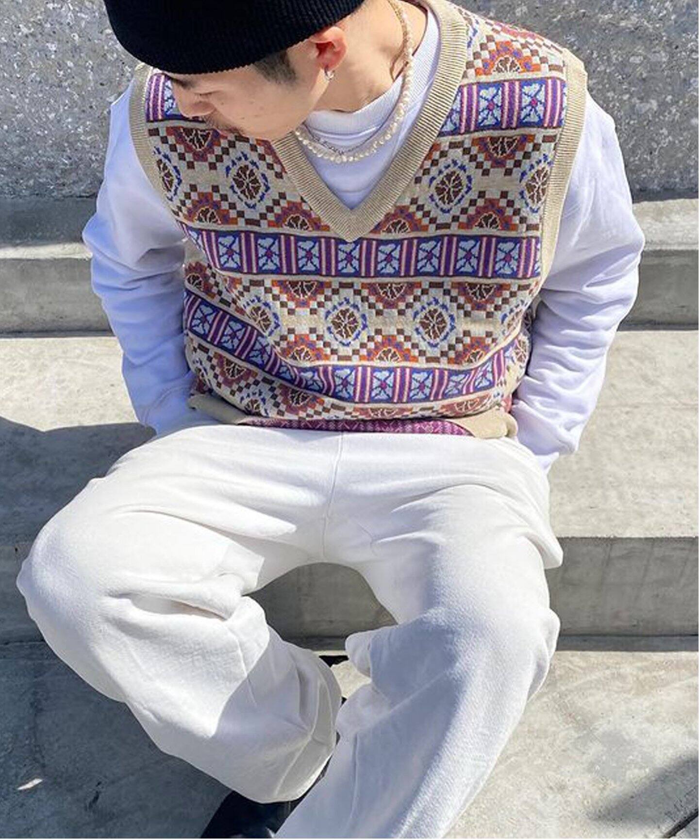 ステューシー Stussy GIZA SWEATER VEST ニットベスト STUSSY（ステューシー）の「【STUSSY / ステューシー】Giza