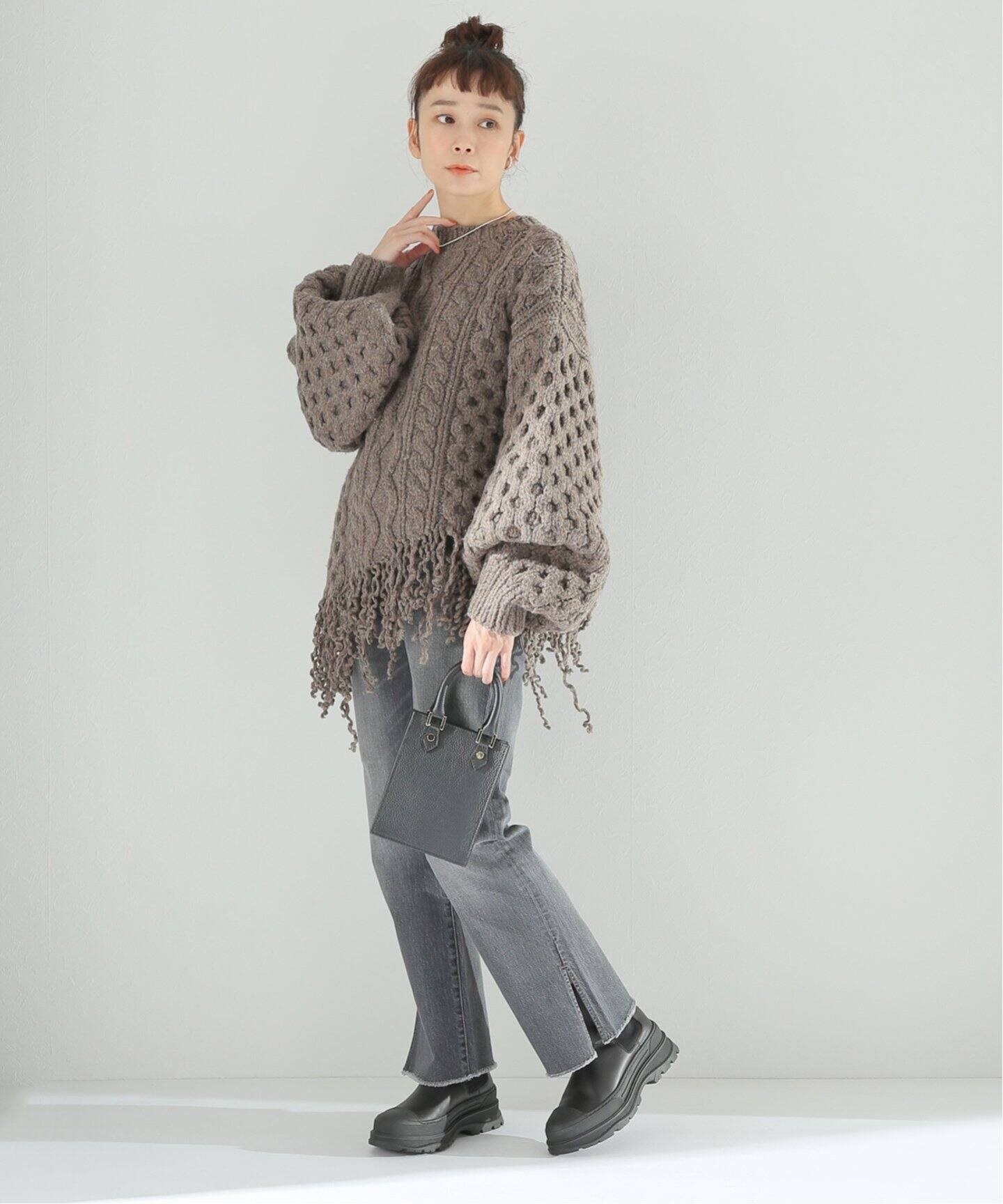 別注》【LEINWANDE/ラインヴァンド】 Disassembly Wool Top：ニット 
